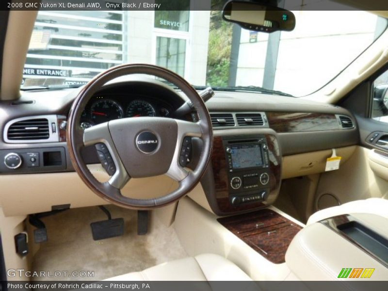 Onyx Black / Ebony 2008 GMC Yukon XL Denali AWD