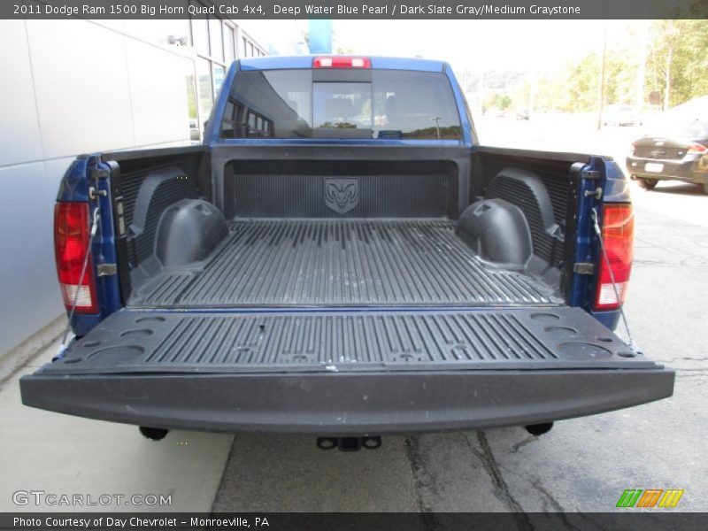 Deep Water Blue Pearl / Dark Slate Gray/Medium Graystone 2011 Dodge Ram 1500 Big Horn Quad Cab 4x4