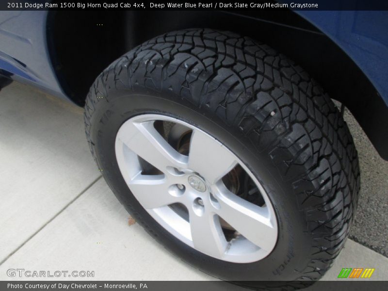Deep Water Blue Pearl / Dark Slate Gray/Medium Graystone 2011 Dodge Ram 1500 Big Horn Quad Cab 4x4
