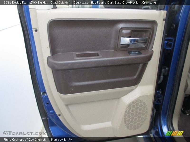 Deep Water Blue Pearl / Dark Slate Gray/Medium Graystone 2011 Dodge Ram 1500 Big Horn Quad Cab 4x4