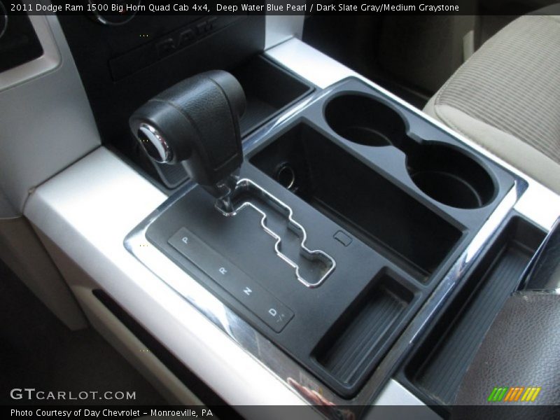 Deep Water Blue Pearl / Dark Slate Gray/Medium Graystone 2011 Dodge Ram 1500 Big Horn Quad Cab 4x4