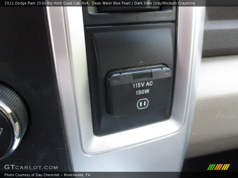Deep Water Blue Pearl / Dark Slate Gray/Medium Graystone 2011 Dodge Ram 1500 Big Horn Quad Cab 4x4