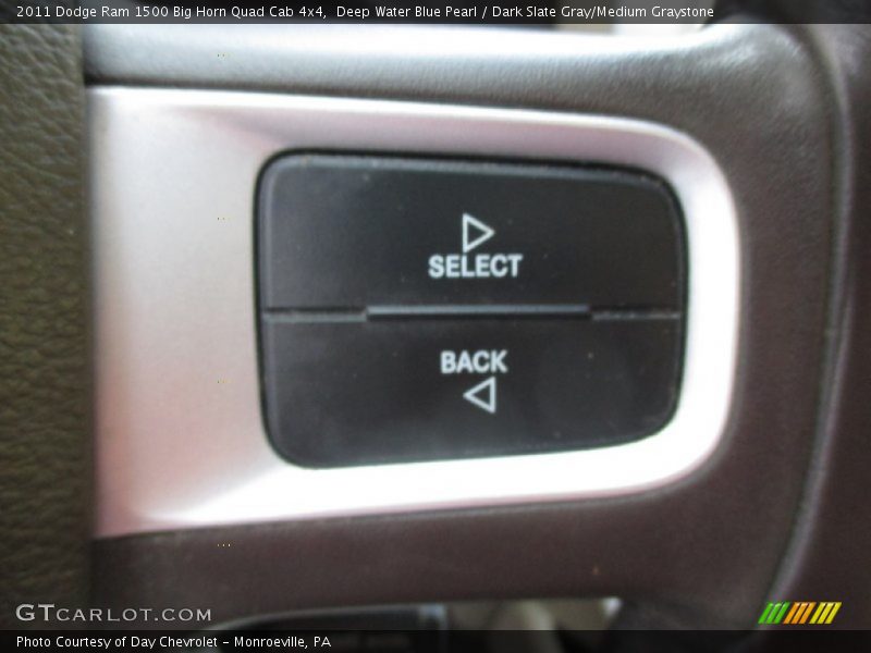 Deep Water Blue Pearl / Dark Slate Gray/Medium Graystone 2011 Dodge Ram 1500 Big Horn Quad Cab 4x4