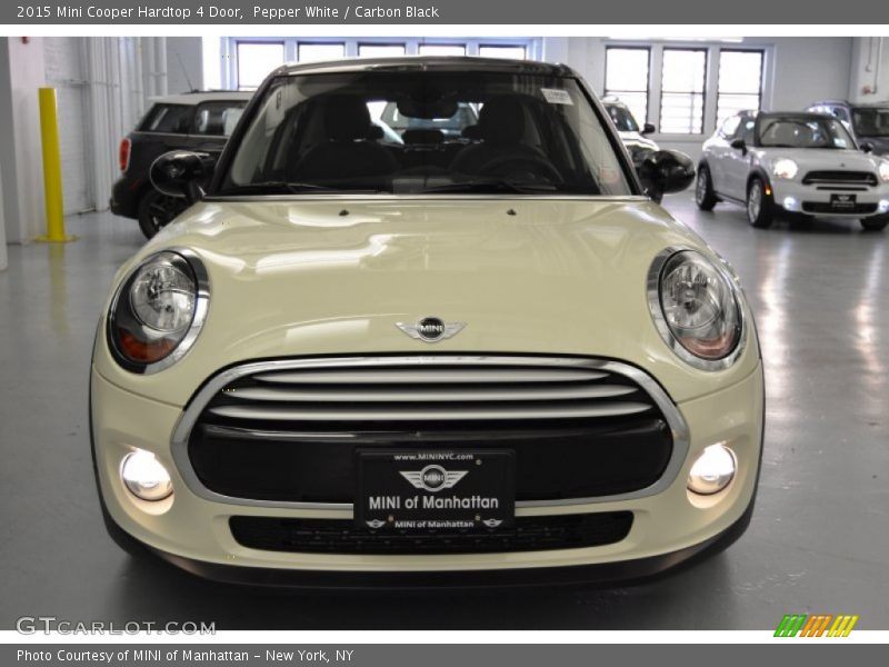 Pepper White / Carbon Black 2015 Mini Cooper Hardtop 4 Door