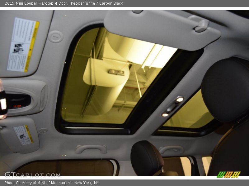Pepper White / Carbon Black 2015 Mini Cooper Hardtop 4 Door
