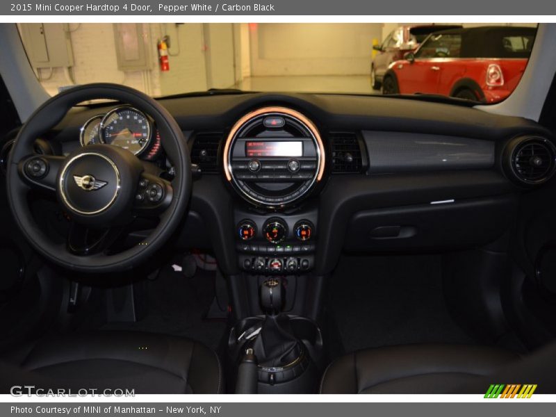 Pepper White / Carbon Black 2015 Mini Cooper Hardtop 4 Door