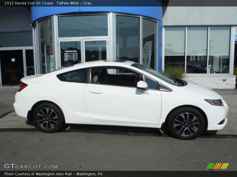 Taffeta White / Gray 2013 Honda Civic EX Coupe
