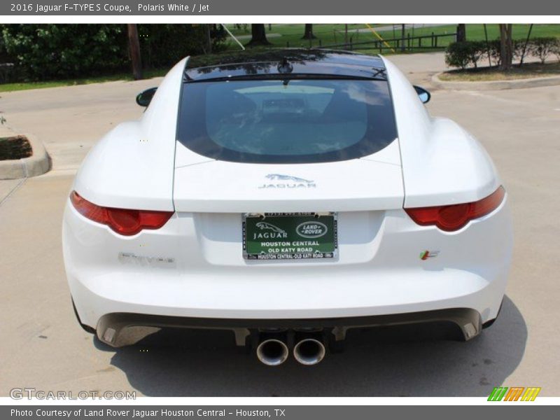 Polaris White / Jet 2016 Jaguar F-TYPE S Coupe