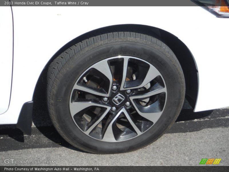 Taffeta White / Gray 2013 Honda Civic EX Coupe