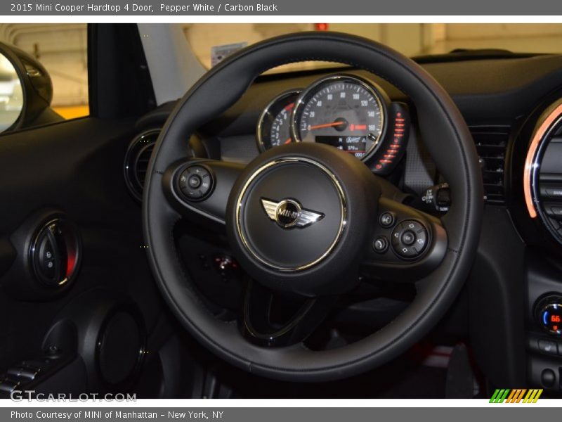 Pepper White / Carbon Black 2015 Mini Cooper Hardtop 4 Door