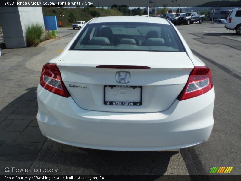 Taffeta White / Gray 2013 Honda Civic EX Coupe