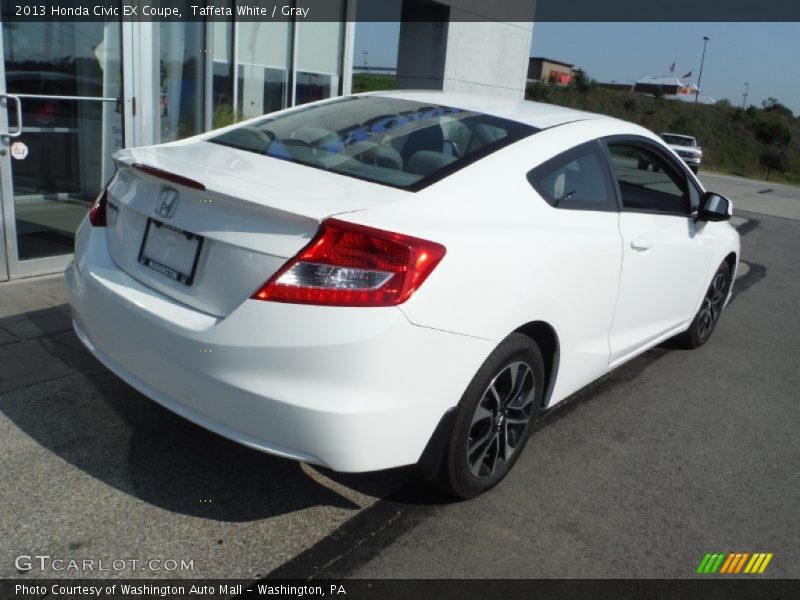 Taffeta White / Gray 2013 Honda Civic EX Coupe