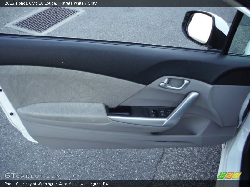 Taffeta White / Gray 2013 Honda Civic EX Coupe