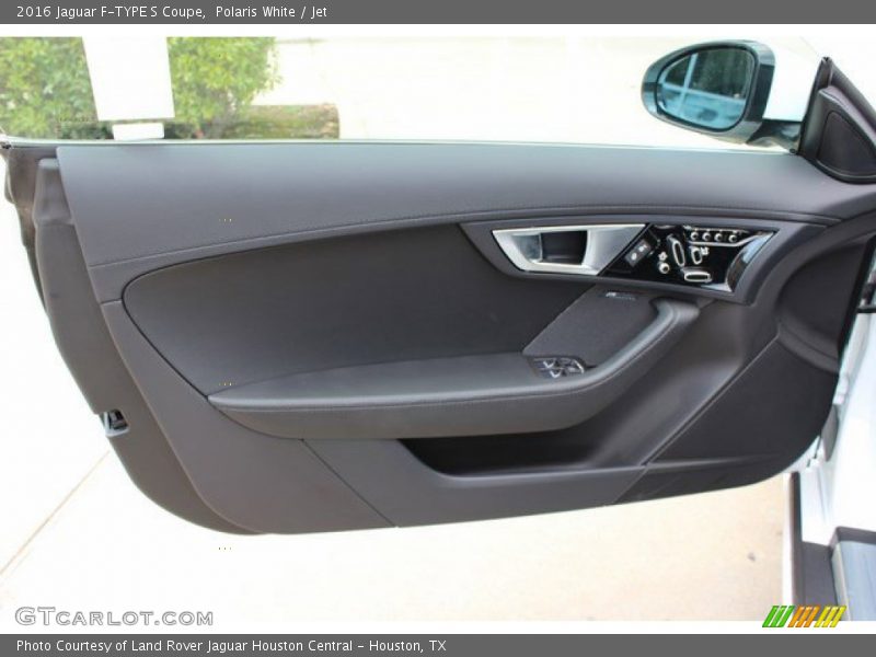 Polaris White / Jet 2016 Jaguar F-TYPE S Coupe