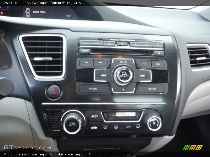 Taffeta White / Gray 2013 Honda Civic EX Coupe