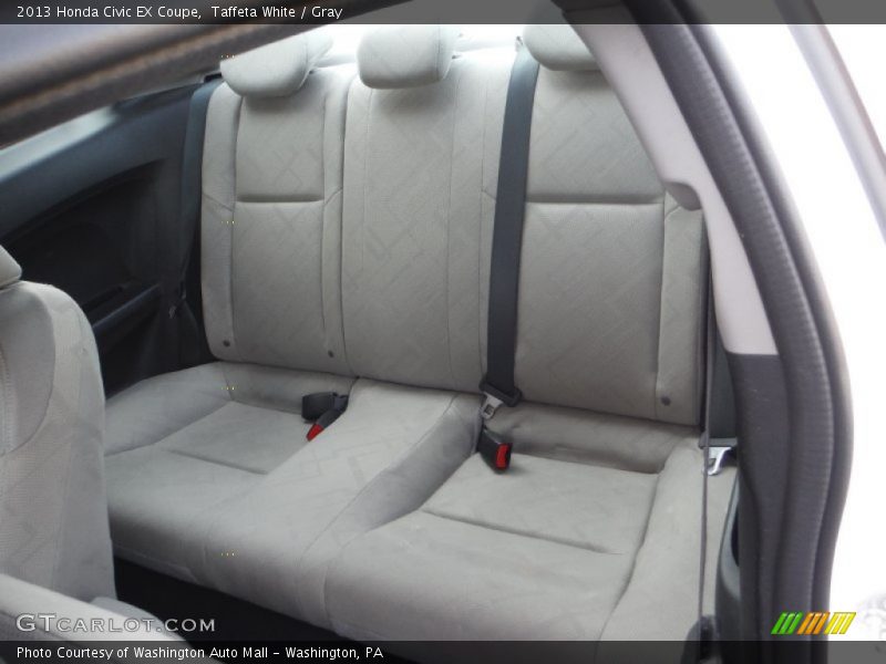 Taffeta White / Gray 2013 Honda Civic EX Coupe