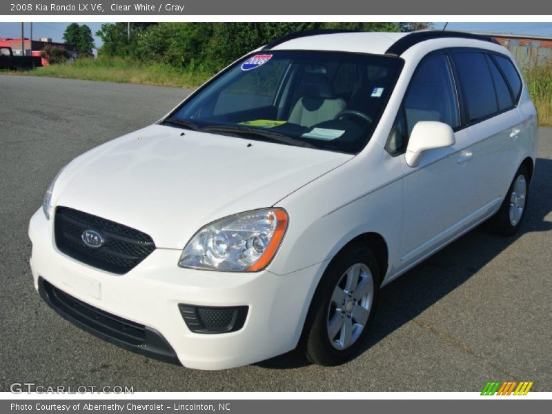 Clear White / Gray 2008 Kia Rondo LX V6
