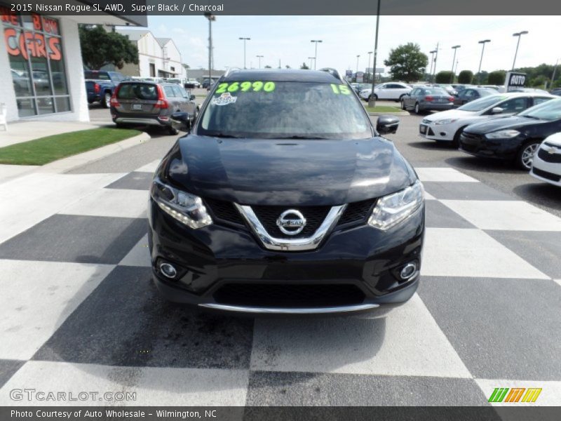 Super Black / Charcoal 2015 Nissan Rogue SL AWD