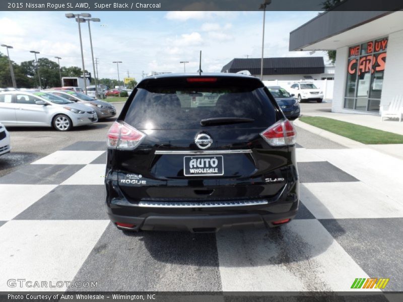 Super Black / Charcoal 2015 Nissan Rogue SL AWD