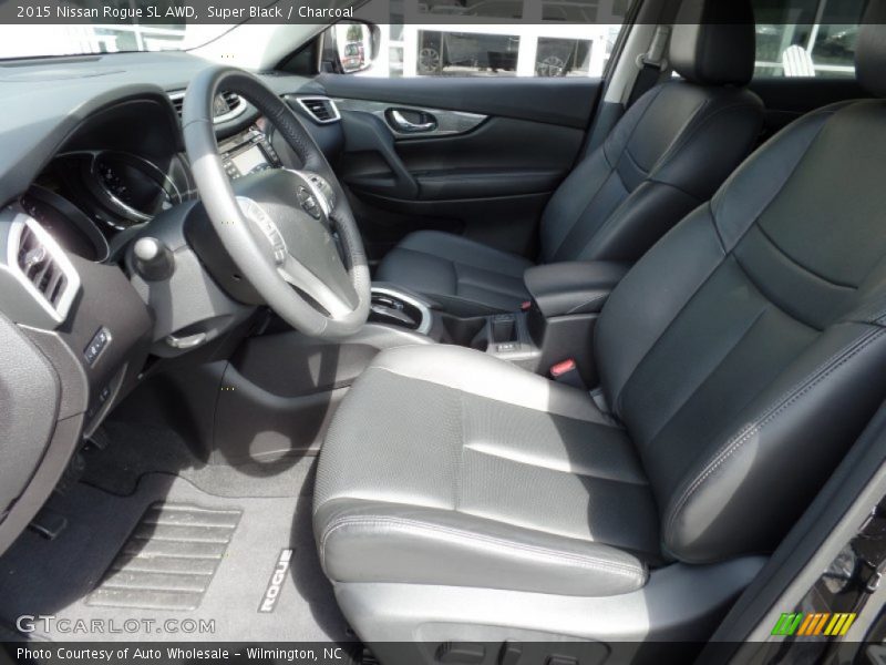 Super Black / Charcoal 2015 Nissan Rogue SL AWD