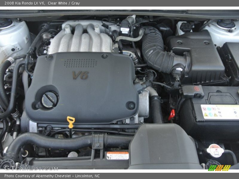 Clear White / Gray 2008 Kia Rondo LX V6