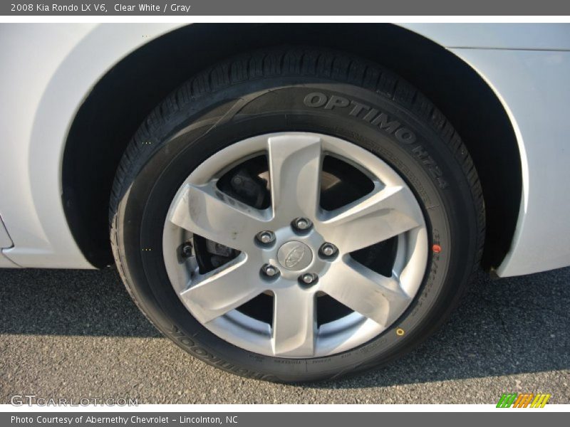 Clear White / Gray 2008 Kia Rondo LX V6