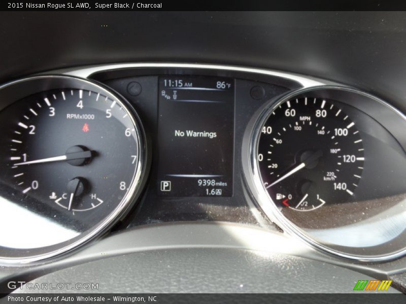 Super Black / Charcoal 2015 Nissan Rogue SL AWD