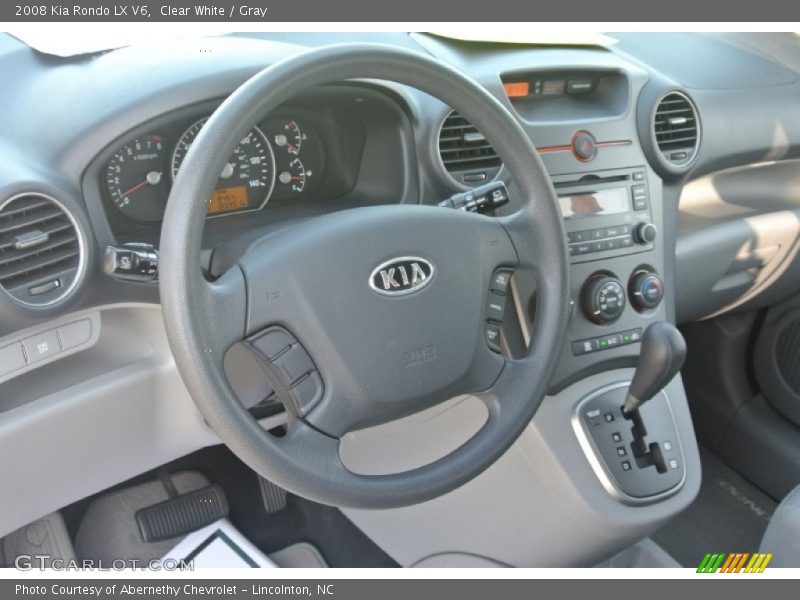 Clear White / Gray 2008 Kia Rondo LX V6