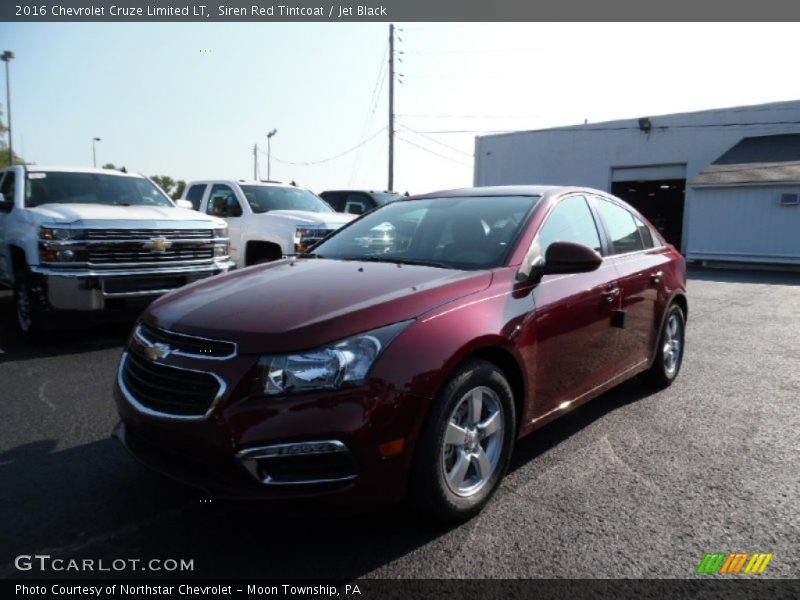 Siren Red Tintcoat / Jet Black 2016 Chevrolet Cruze Limited LT