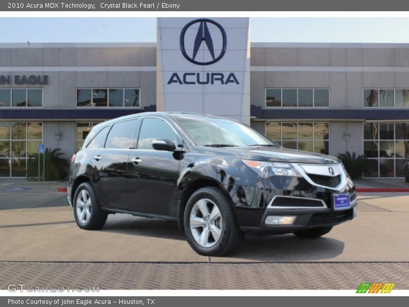 Crystal Black Pearl / Ebony 2010 Acura MDX Technology