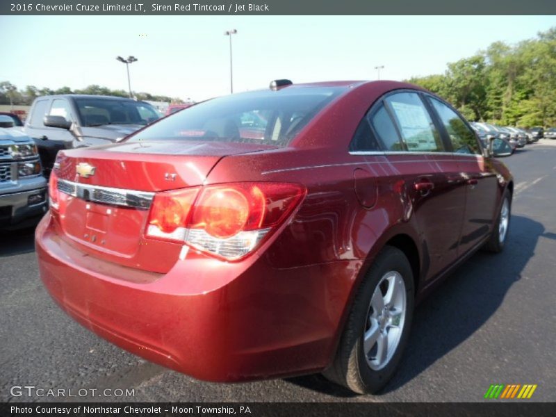 Siren Red Tintcoat / Jet Black 2016 Chevrolet Cruze Limited LT