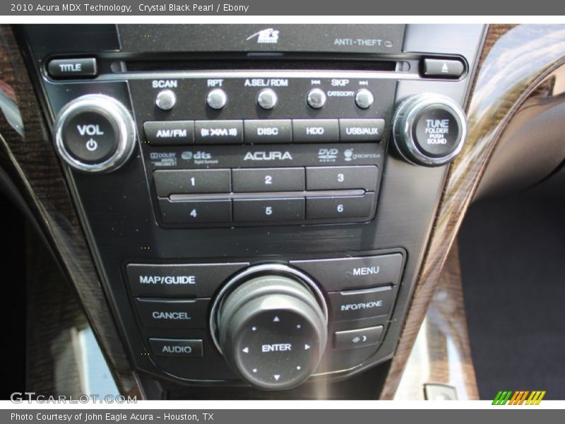 Crystal Black Pearl / Ebony 2010 Acura MDX Technology