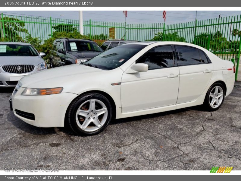 White Diamond Pearl / Ebony 2006 Acura TL 3.2