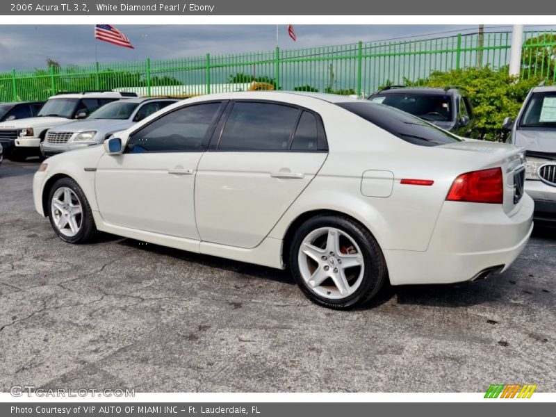 White Diamond Pearl / Ebony 2006 Acura TL 3.2
