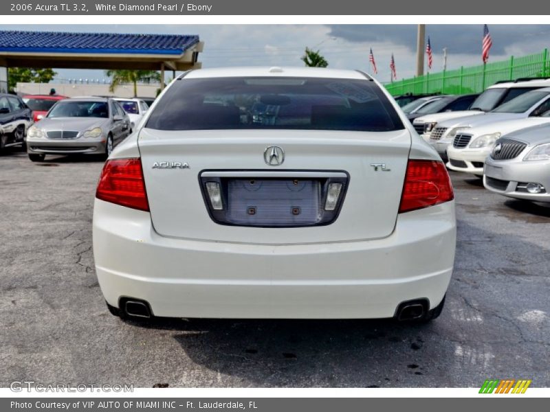 White Diamond Pearl / Ebony 2006 Acura TL 3.2