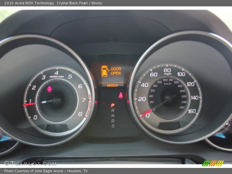 Crystal Black Pearl / Ebony 2010 Acura MDX Technology