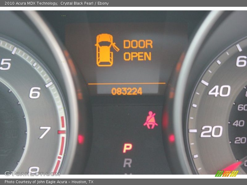 Crystal Black Pearl / Ebony 2010 Acura MDX Technology