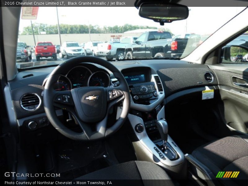 Black Granite Metallic / Jet Black 2016 Chevrolet Cruze Limited LT