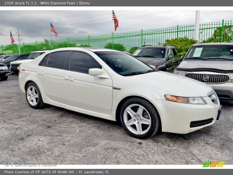 White Diamond Pearl / Ebony 2006 Acura TL 3.2