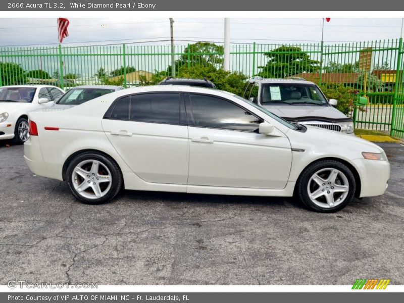 White Diamond Pearl / Ebony 2006 Acura TL 3.2