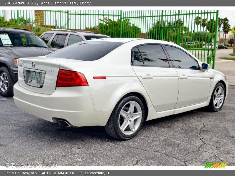 White Diamond Pearl / Ebony 2006 Acura TL 3.2