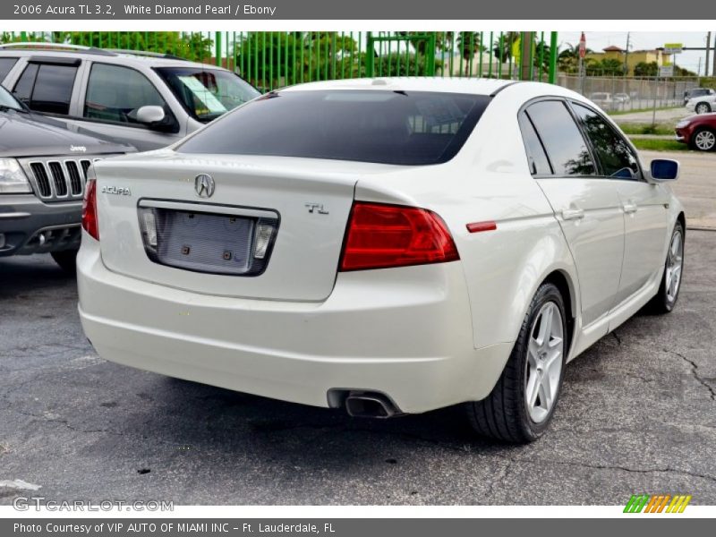 White Diamond Pearl / Ebony 2006 Acura TL 3.2