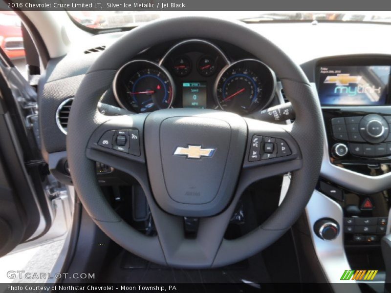 Silver Ice Metallic / Jet Black 2016 Chevrolet Cruze Limited LT