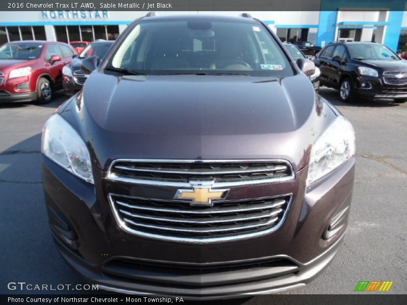 Sable Metallic / Jet Black 2016 Chevrolet Trax LT AWD