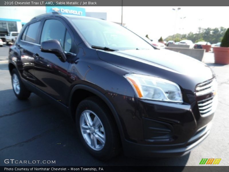 Sable Metallic / Jet Black 2016 Chevrolet Trax LT AWD
