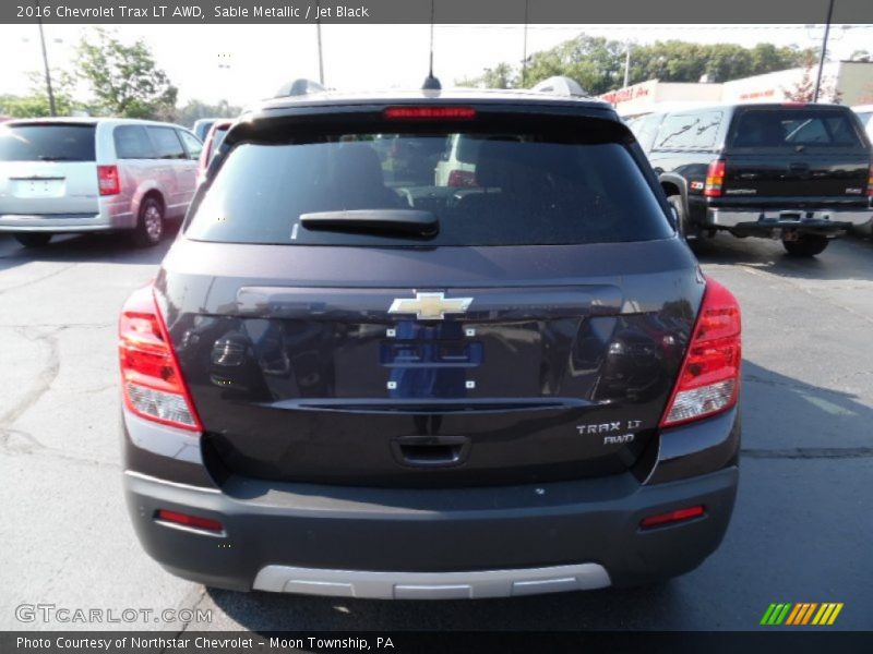Sable Metallic / Jet Black 2016 Chevrolet Trax LT AWD