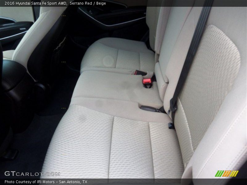 Serrano Red / Beige 2016 Hyundai Santa Fe Sport AWD