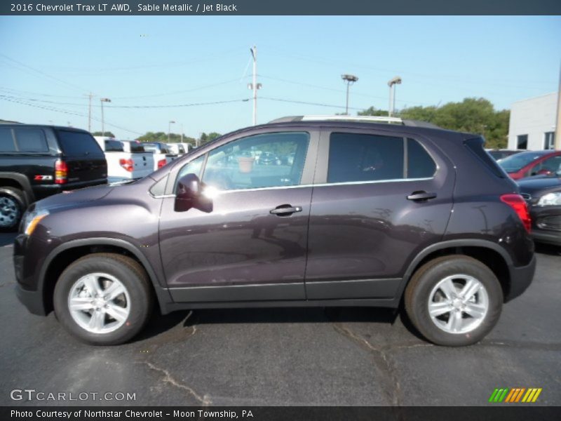 Sable Metallic / Jet Black 2016 Chevrolet Trax LT AWD