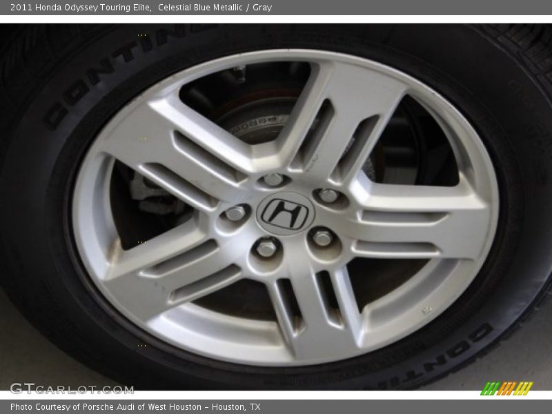 Celestial Blue Metallic / Gray 2011 Honda Odyssey Touring Elite