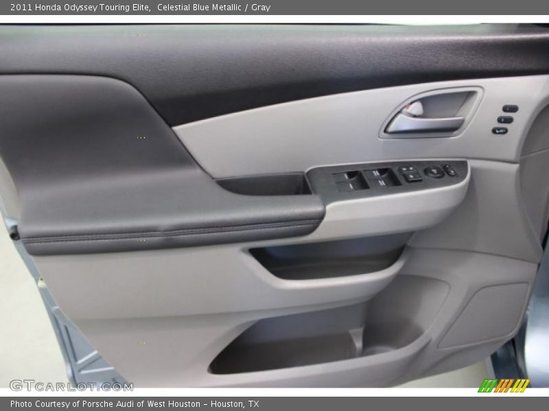 Celestial Blue Metallic / Gray 2011 Honda Odyssey Touring Elite
